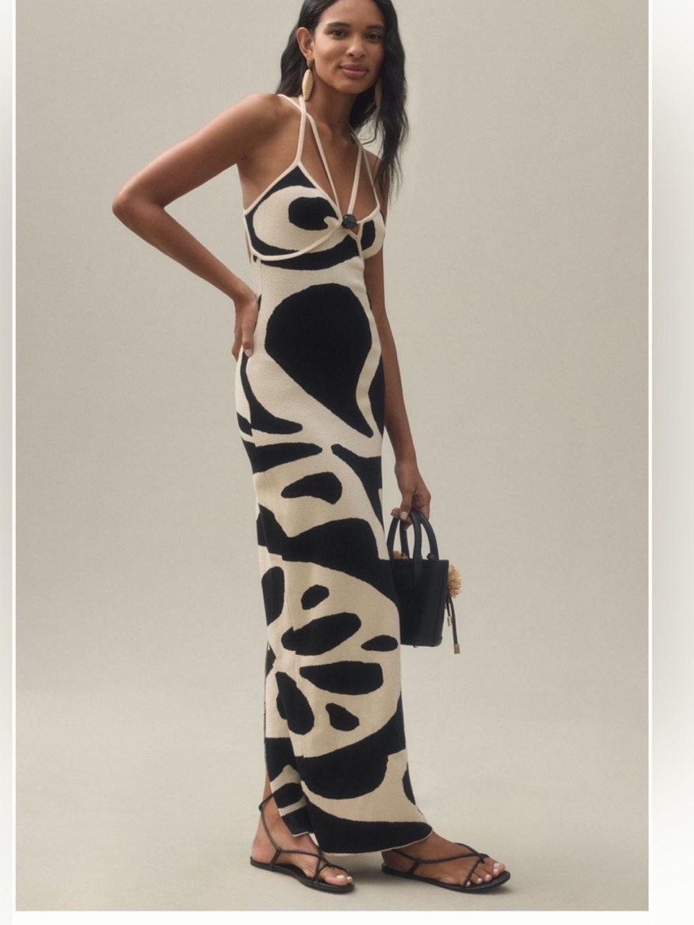 The Wolf Gang Noemi Sleeveless V-Neck Maxi Dress